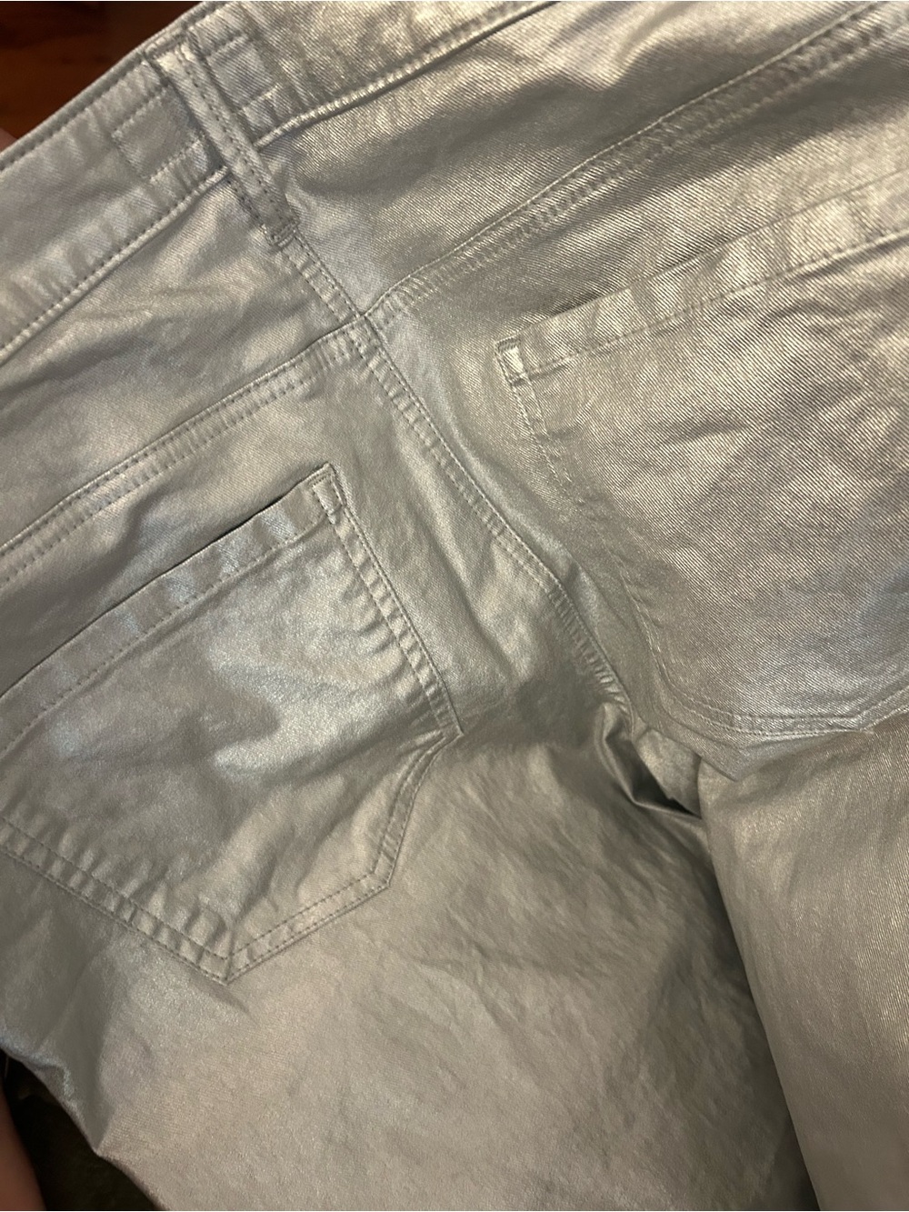 Kut from the Kloth Metallic Silver jean’s Charlize